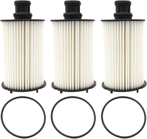 3X LR011279 Oil Filter Compatible with Land Rover LR4 Range Rover Sport Velar 3.0L 2995CC V6 5.0L 4999CC 5000CC V8 Engine C2D3670 8W93-6A692-AC...