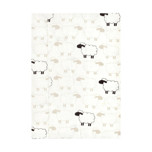 Hudson Baby Unisex Baby Flannel Burp Cloth 7pk, Taupe Sheep, One Size...