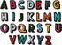 Bright Creations 104 Pieces Iron On Letters for T-Shirts, 4 Sets of 26 Embroidered Alphabet A-Z Patches for Denim Jackets, Hats, Fabric (1 in) - I...