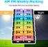 FGcase AM PM Weekly 7 Day Pill Organizer, Large Daily Pill Cases Pill Box with Easy Push Button, Pill Reminder Container for Medicine, Vitamin, Pi...