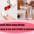 3 Pack Push Down Pump Dispenser Empty Push Top Bottles Containers for Nail Polish Makeup Remover Micellar Water Facial Toner 6.7oz/200ML...