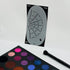 Stencil1FX - Spiderweb and Spider Eye Makeup Stencil for Costumes, Dress Up, Halloween, Cosplay, Arts, Face Painting, Witches, Vampires...