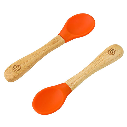 bamboo bamboo ® Baby Feeding Spoons with Soft Curved Silicone Tips for Toddlers and Infants...