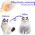 2 Pcs Cat Grooming Brushes, Pet Hair Cleaner Brush, Pet Massage Brushes for Cats Dogs with Self-Cleaning Button, Pet Shedding Brush for Removing T...