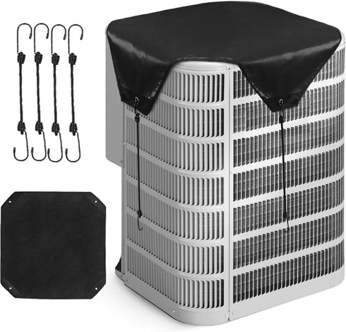 Hiturbo Air Conditioner Cover for Outside Units: Waterproof AC Covers for Outdoor Unit Top - Winter Heavy Duty Sturdy Universal A/C Defender - 36x...
