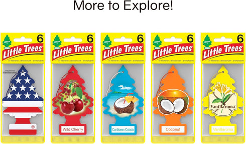 LITTLE TREES Air Fresheners Car Air Freshener. Hanging Tree Provides Long Lasting Scent for Auto or Home. Piña Colada, 24 Air Fresheners...