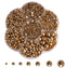 5700 Pcs Gold Half Pearls for Crafts,Nail Pearls for Nails Art for Crafting DIY Accessory,Flatback Pearls gems for Makeup,Neatly Organized Craft P...