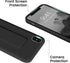 LAUDTEC Silicone Kickstand Case Compatible with iPhone X/XS, Vertical and Horizontal Stand Hand Strap Metal Kickstand Cover, Flexible Soft Liquid ...
