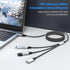 USB Splitter Y Cable 6FT,USB 1 Male to 3 Female Extension Cord Connector,USB Y Splitter USB Port Extender Hub,Data&Charger Power Split Adapter for...