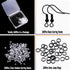 600Pcs Hypoallergenic Earring Hooks, Black Earring Making Kit, Earring Making Supplies with Earring Backs and Jump Rings for Jewelry Making (Black...