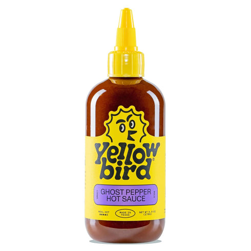 Yellowbird® Classic Ghost Pepper Hot Sauce 9.8 oz. Pantry Size (Real Hot | 1 Bottle | Made in Texas)...