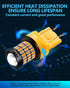 Yorkim 7440 Led Bulb Amber 7443 Led, Ultra Bright T20 Led 7440a Bulb W21W Led for Backup Reverse Light, Break Tail Light, Turn Signal Pack of 2...