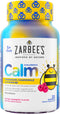 Zarbee's Children's Calm Gummy, Supports a Calm Mind & Body for Kids Ages 5+, Made with Magnesium, Chamomile & Vitamin B6, Natural Raspberry Flavo...