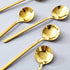 Jucoan 16 Pack Espresso Spoons, 5 Inch Mini Coffee Spoons for Stirring Coffee, Gold Plated Stainless Steel Teaspoons for Dessert Sugar Cake Ice Cr...