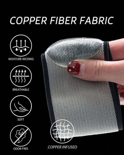 Copper Arch Support - Plantar Fasciitis Relief Arch Supports Bands/Sleeves with Gel Pads, Flat Feet Pain Relief,Men Women ?1 Pair Black...