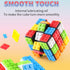 Speed Cube 3x3 with Building Blocks, Mini Cube 3x3 Included, Smooth Magic Cube Puzzle Cube Toy Gift for Kids & Adults (White Brick Cube + Mini Cub...