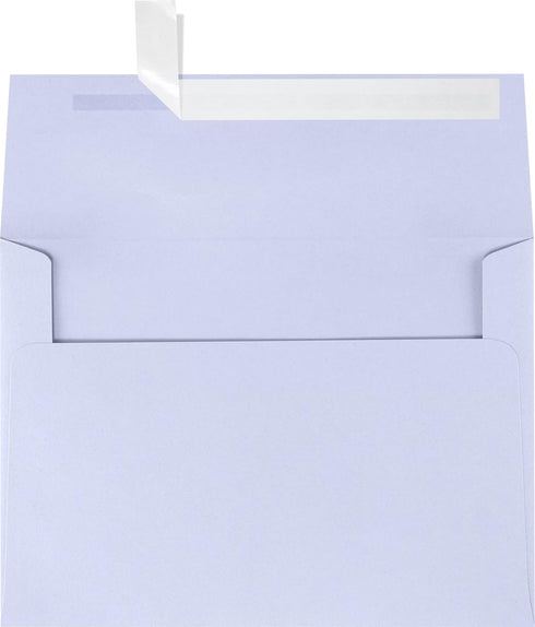 LUXPAPER A7 Invitation Envelopes for 5 x 7 Cards in 80 lb. Lilac, Printable Envelopes for Invitations, w/Peel and Press Seal, 50 Pack, Envelope Si...