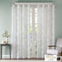 Madison Park Semi Sheer Single Curtain Modern Contemporary Botanical Print Out Design, Grommet Top, Window Drape for Living Room, Bedroom and Dorm...