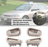 FAERSI 4Pcs Inside Interior Door Handle Front Rear Driver & Passenger Side Replacements for Toyota Corolla Prizm Manual Lock Beige/Tan 1998 1999 2...
