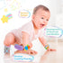 Baby Rattle Cotton Socks and Wrist Rattle Strap Set, Infant Toys 0 3 6 9 12 Months, Baby Gifts for Boys and Girls, Develop Babies Sensory Toys...