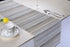Aothpher Multi Color Country Rustic Farmhouse Stripe Table Runner, Square Heat Resistent PVC Woven Polyethylene Non-Slip for Kitchen, Weddings, Pa...