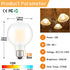 Vanity Light Bulbs for Bathroom?Dimmable G25/G80 Globe Light Bulbs E26 4W(40W Equivalent)?AC120V Warm White 2700K 350LM,Round Light Bulbs for Make...