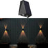 Solar Lights Decorative Up Down Wall Sconce Light Flood Lights Dusk to Dawn Outdoor Lighting Fixture Backyard Lights Outdoor Deck Lights Fence Sol...