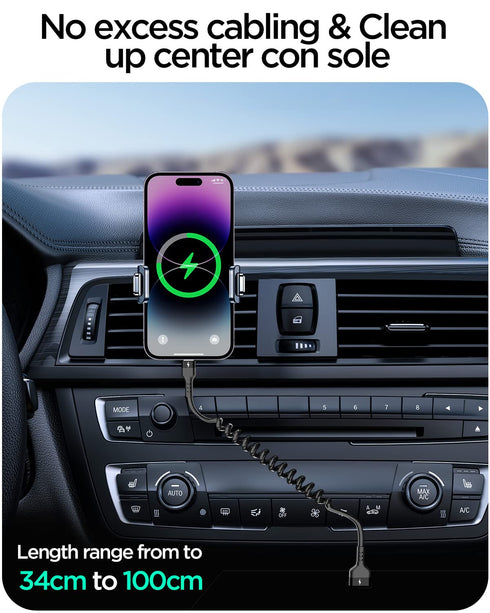 AICase Coiled Lightning Cable for Car 2 Pack, Coil iPhone Charger Cable Compatible with iPhone 14 Pro Max/13 pro max/12 Pro/12/11/XS/XS Max/XR/X/8...