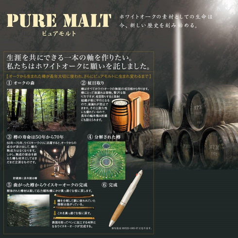 ???? Mitsubishi Pencil M51015.22 Pure Malt Mechanical Pencil, 0.5, Dark Brown...