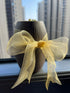 3/4 inch 100 Yards Sheer Organza Ribbon Chiffon Ribbon for Gift Wrapping Mother's Day Wedding Bouquet Crafts(Gold)...