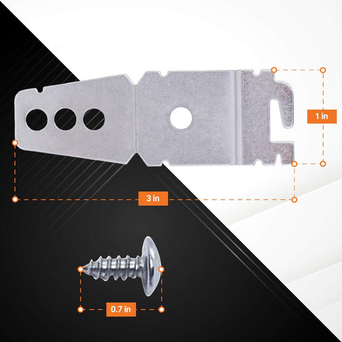 Ultra Durable 8212560 & 8269145 Dishwasher Side Mounting Bracket Kit with Screws Replacement by BlueStars - Exact Fit for KitchenAid Whirlpool Kenmore Dishwashers