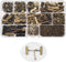 Inspirelle 100 Sets Assorted Size Bronze Ends for Ribbon Bracelet Bookmark Making Crimps Kit with Lobster Clasps and Chain Extenders...