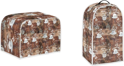 Coffee Toaster Covers 2 Slice, Durable Bakeware Protector Machine Washable Anti-sputtering Blender Cover Dust Cover Universal Size...