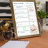 Dry Erase White Board &Weekly Calendar Board, Magnetic Whiteboard for Wall,10.5“x14.5" Solid Wood Rustic Brown Framed Message Board, Planner Board...