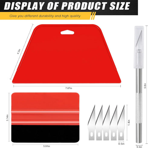 WRAPXERPT Wallpaper Tools Wallpaper Smoothing Tool Kit with Felt Squeegee for Vinyl Backsplash Tile,Bathroom,Window Film Application...