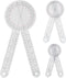 Goniometer Set 3 Pieces of 6/8/12 Inch Occupational Physical Therapy Protractor Tool Measurement Angle Ruler Kit Plastic 360 Degree Universal...