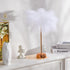 White Feather Lamp - LED Atmosphere Feather Night Lights Bedside Lamps for Mother, Girlfriend Home Girl Room Wedding Decoration...