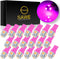 168 194 2825 T10 W5W 5050 5-SMD LED License Plate Dome Map Lights Bulbs (20 pieces) (Pink/Purple)...