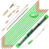 14FT Fiberglass Running Electrical Wire Cable Glow Rods Wire Pulling, Fish Rods Electrical Kit with 8 Different Attachments and Fish Tape Wire Pul...