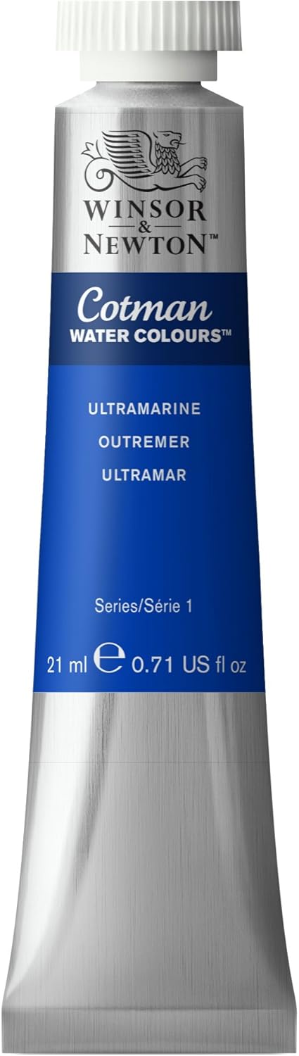 Winsor & Newton Cotman Watercolor Paint, 21ml (0.71-oz) Tube, Ultramarine...