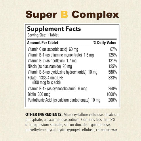 Puregen Labs Super B Energy Complex with Vitamin C - Immune Health, Energy & Nervous System Support - Non-GMO, Gluten-Free 100 Vegetarian Tablets...