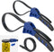 Upgraded Strap Wrench Set, 2pcs Adjustable Rubber Strap Wrench, Oil Filter Strap Wrench, Max Diameter 4" and 6", Strap Wrench Plumbing with Reinfo...