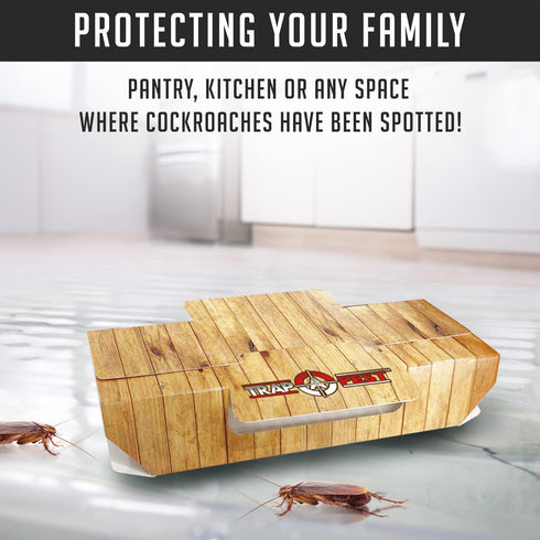 Roach Traps Indoor Sticky (18 Pack) - Glue Traps for Roaches Bug Traps with Roach Bait Traps - Long Lasting Non-Toxic Children and Pet Friendly - ...
