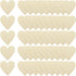Shapenty Unfinished Wooden Hearts Bulk Blank Wood Slices Discs DIY Craft Cutout Pieces for Wedding Guest Signing Book Frame Album Valentine Christ...