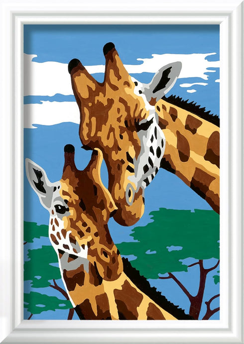 Ravensburger Cute Giraffes Paint by Numbers Kit for Kids - 23615 - Painting Arts and Crafts for Ages 7 and Up...
