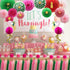KAXIXI Tropical Flamingo Party Supplies, Pink Honeycomb Balls Hanging Paper Fans Pom Poms Flowers Tissue Tassels for Birthday Baby Shower Decorati...