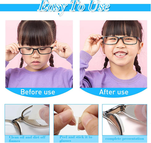 25 Pairs Eyeglasses Nose Pads | Adhesive Silicone Anti-Slip Nosepads for Glasses | Clear 1mm Thick, Soft Surgical-Grade D-Shape Design for Comfort...