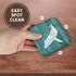 3dRose Humpback Whale Stencil in Faded White Paint Over Teal- Not Real Wood - Soft Coasters, Set of 8 (CST_220427_2)...