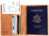 Luxury Passport and Vaccine Card Holder, Credit Card, RFID Blocking Bifold Wallet | Slim Minimalist Design | Includes Unique Gift Box | For Men an...