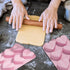Valentine's Day Silicone Molds 2PCS Large 3D Diamond Heart Shape Chocolate Molds Soap Molds Cookie Cake Silicone Heart Molds for Candy Jello Candl...